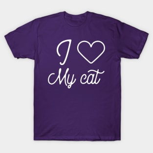 I love my cat-cat lover gift T-Shirt